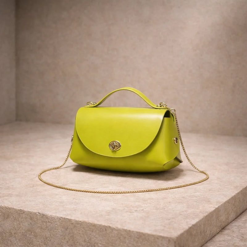 Sac Rectangulaire Fermoir Doré Signature — vue 3