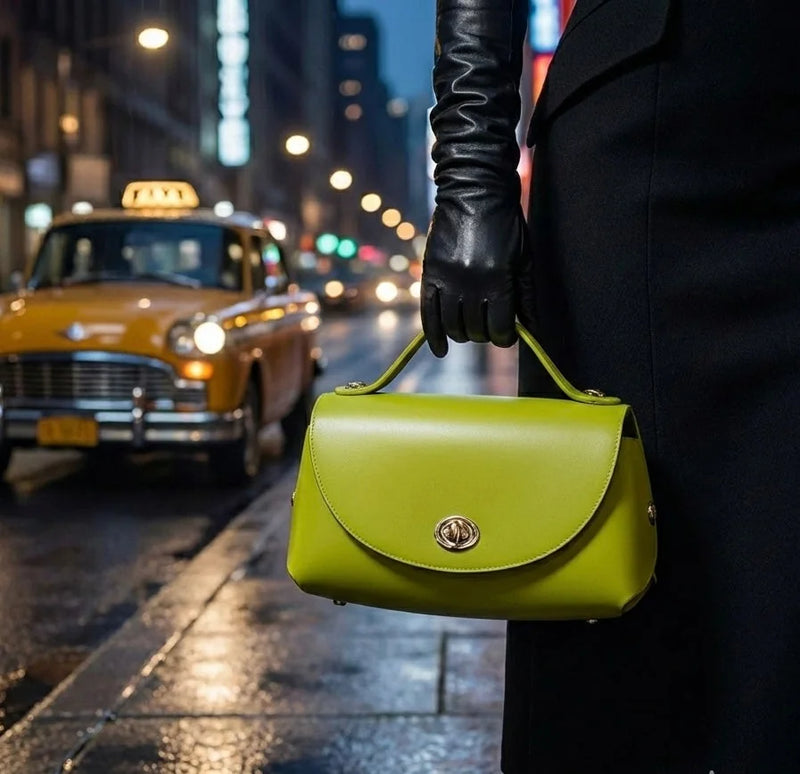 Sac Rectangulaire Fermoir Doré Signature — vue 4