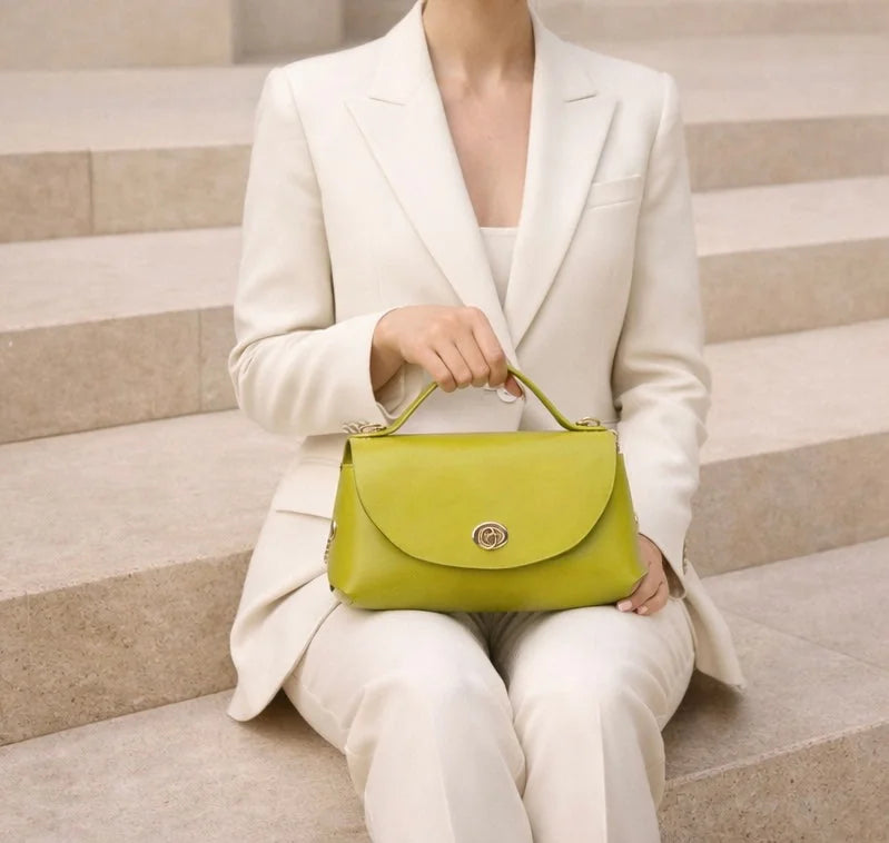 Sac Rectangulaire Fermoir Doré Signature — vue 5