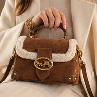 Sac Vintage Daim & Fausse Fourrure — vue 5